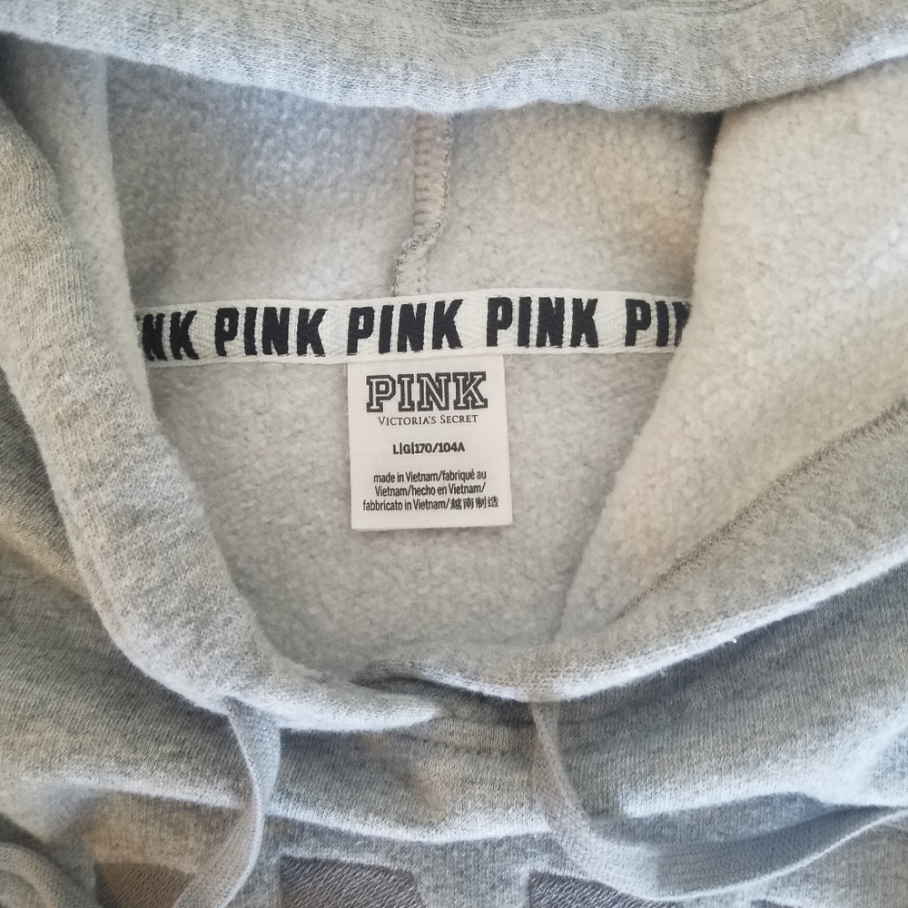 PINK grey hoodie - Picture 2 of 8